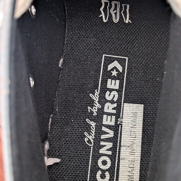 Converse Metallic Silver High-Tops - Picture 3 of 9